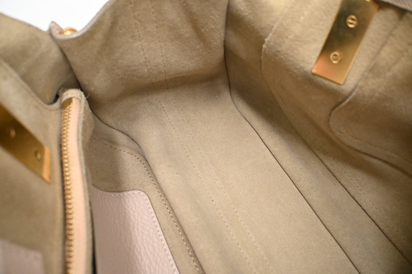 Chloe Hayley Handbag in Cream Leather