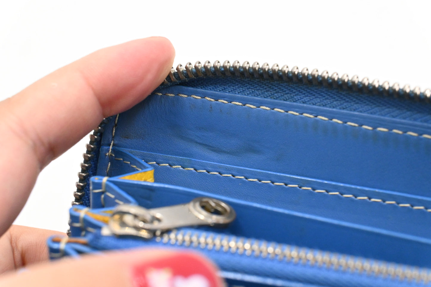 Goyard Matignon Wallet in Blue Goyardine Canvas