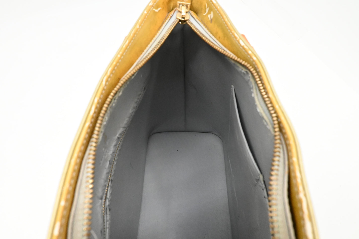 Louis Vuitton Houston in Light Green Vernis Leather