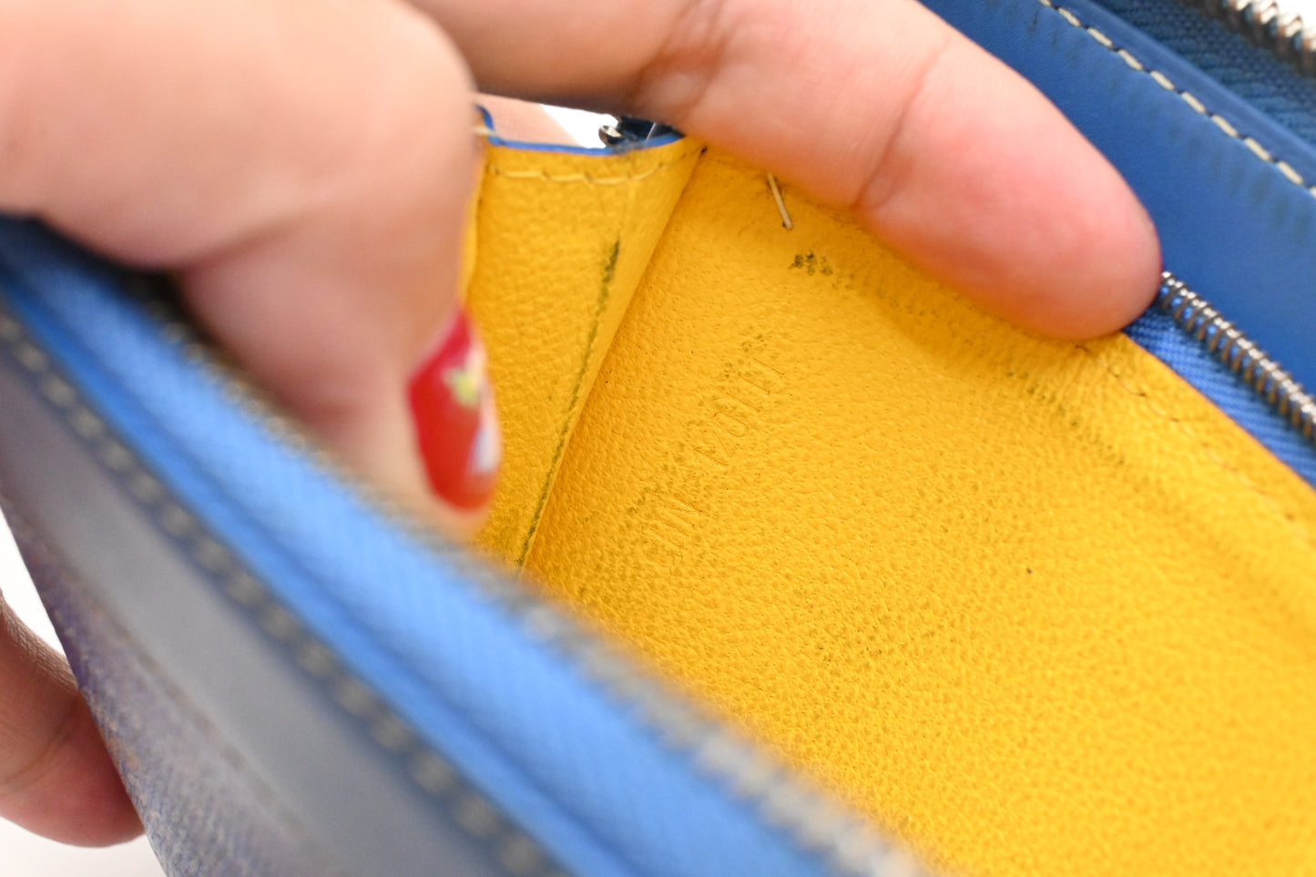 Goyard Matignon Wallet in Blue Goyardine Canvas