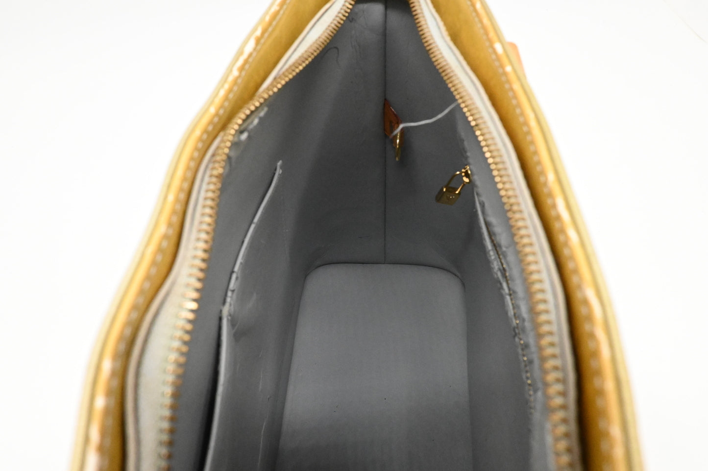 Louis Vuitton Houston in Light Green Vernis Leather