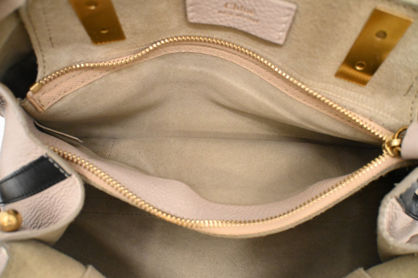 Chloe Hayley Handbag in Cream Leather