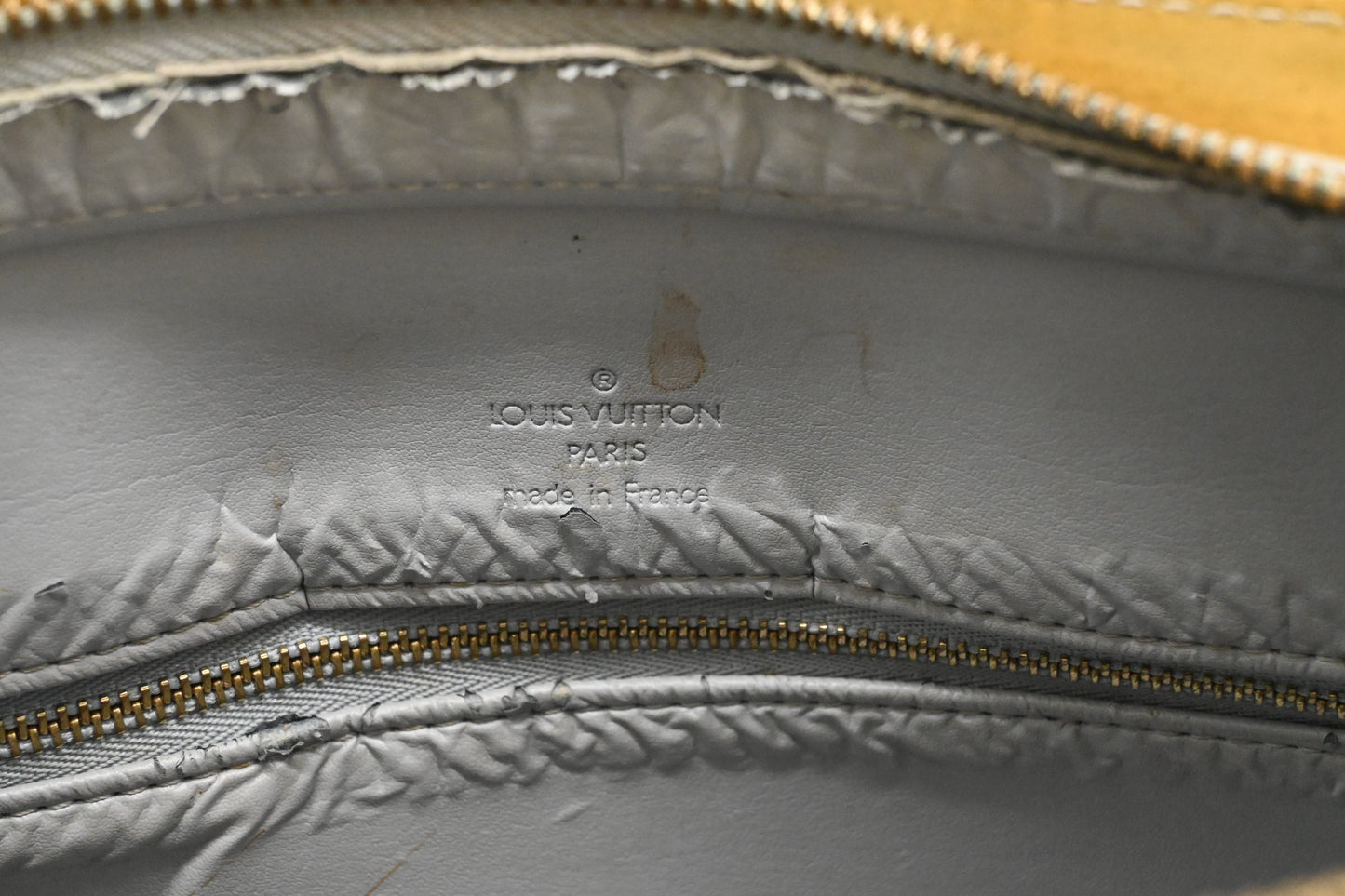 Louis Vuitton Houston in Light Green Vernis Leather