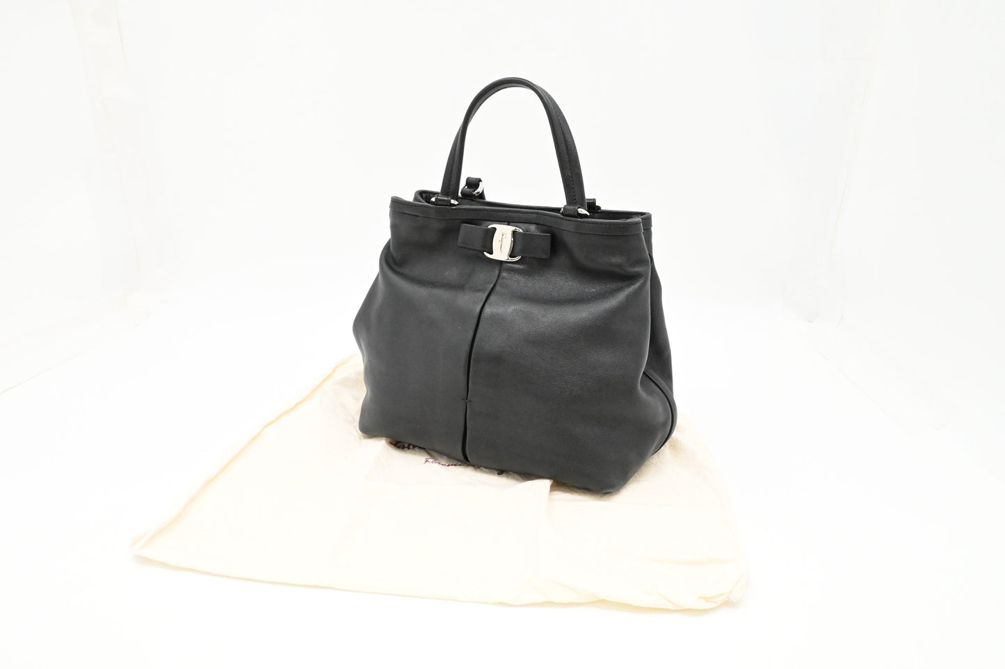 Ferragamo Handbag in Black Leather