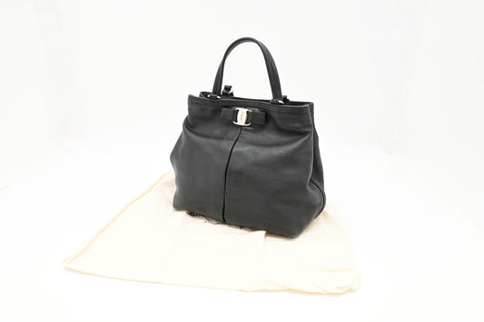 Ferragamo Handbag in Black Leather