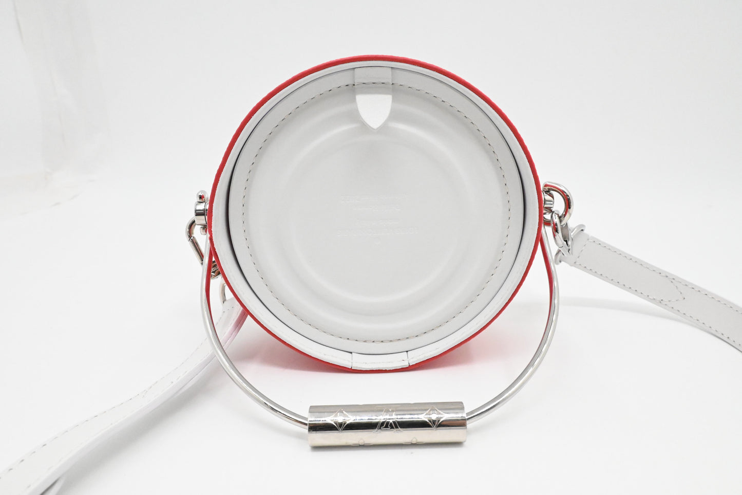 Louis Vuitton Paint Can Crossbody Bag in Red and White Canvas
