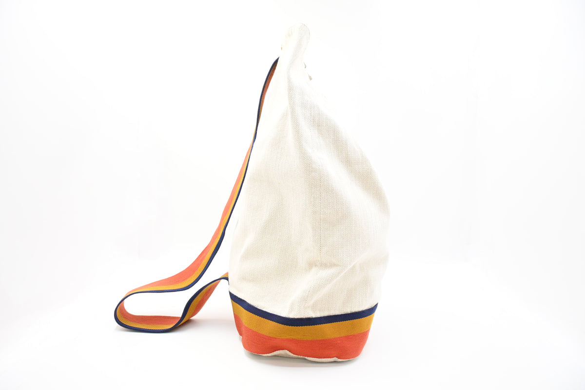 Hermes Cavalier Marine Bag in Beige Canvas