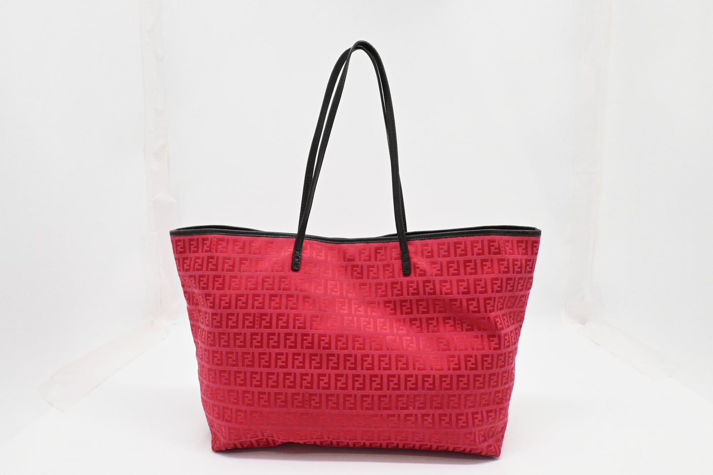 Fendi Tote in Pink Zucchino Canvas