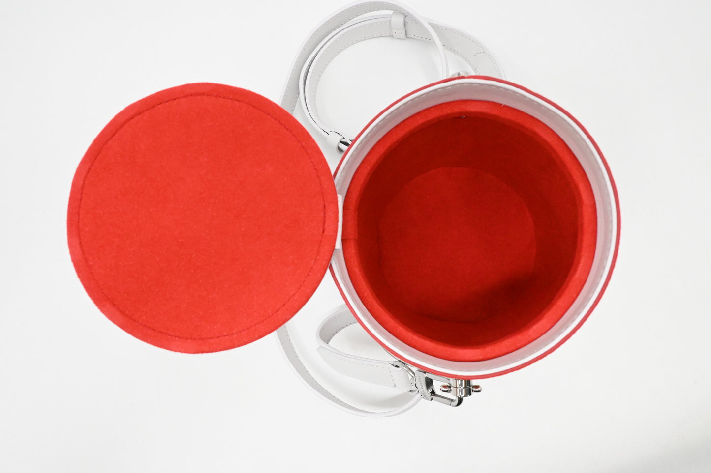 Louis Vuitton Paint Can Crossbody Bag in Red and White Canvas