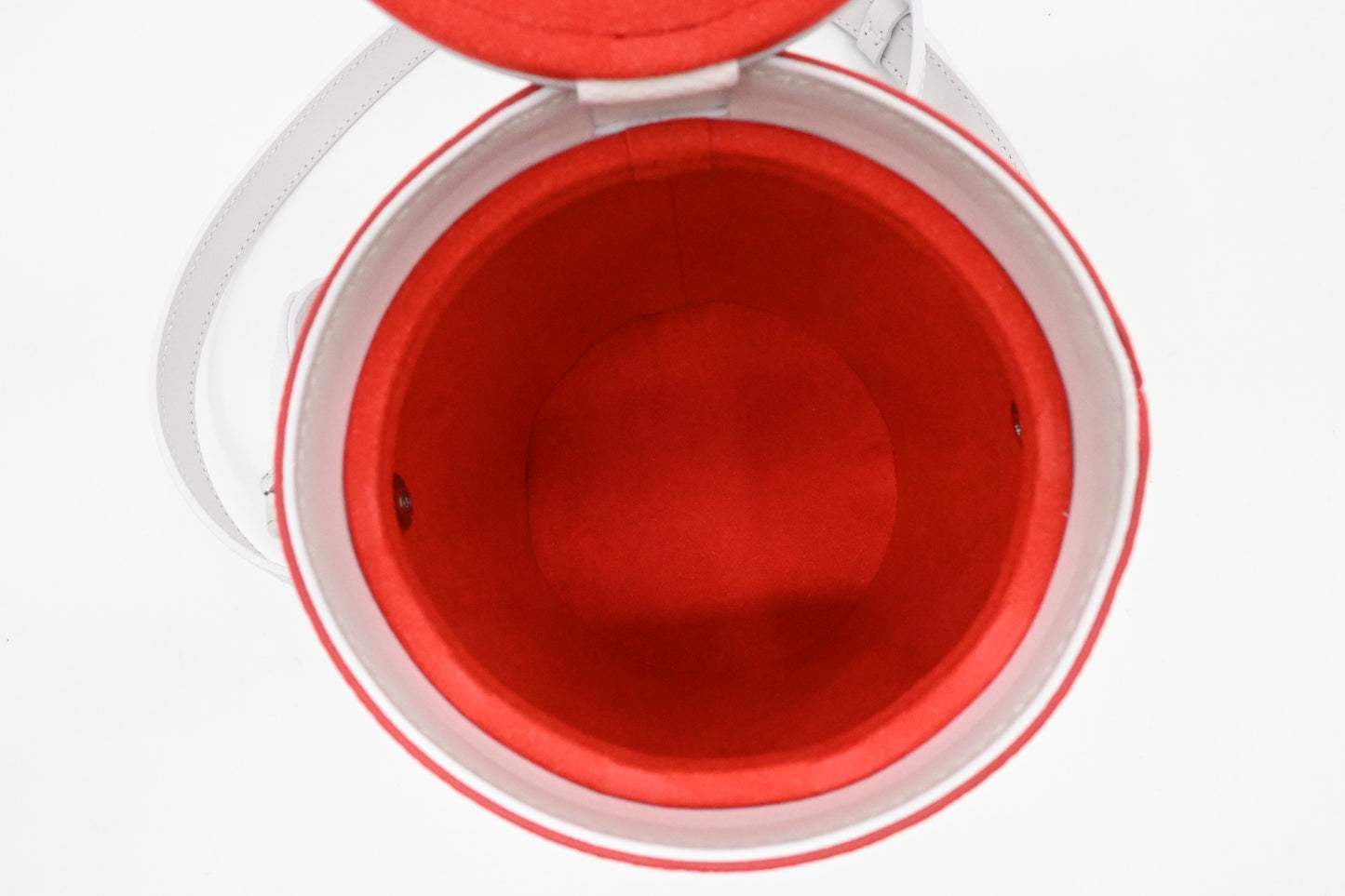 Louis Vuitton Paint Can Crossbody Bag in Red and White Canvas