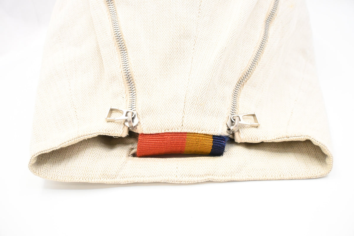 Hermes Cavalier Marine Bag in Beige Canvas