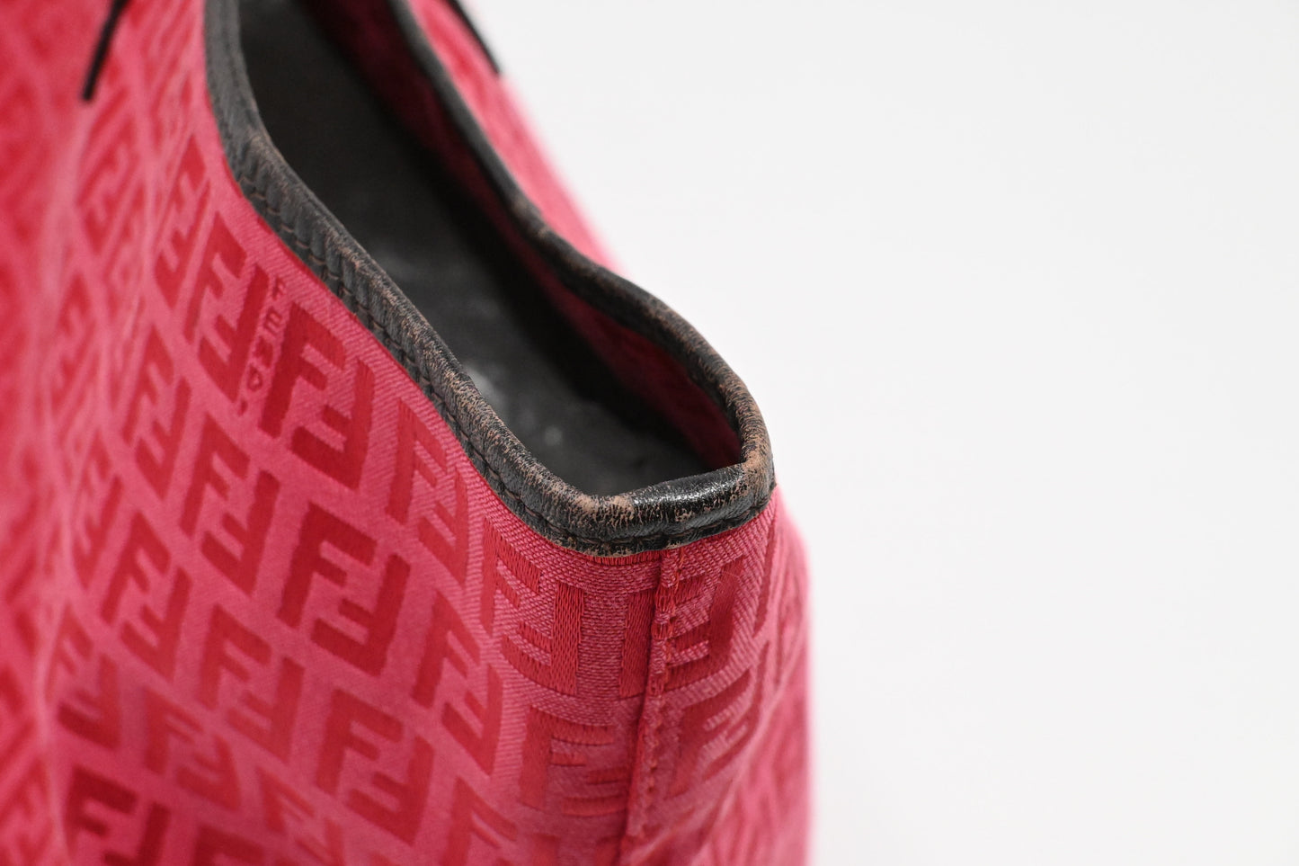 Fendi Tote in Pink Zucchino Canvas