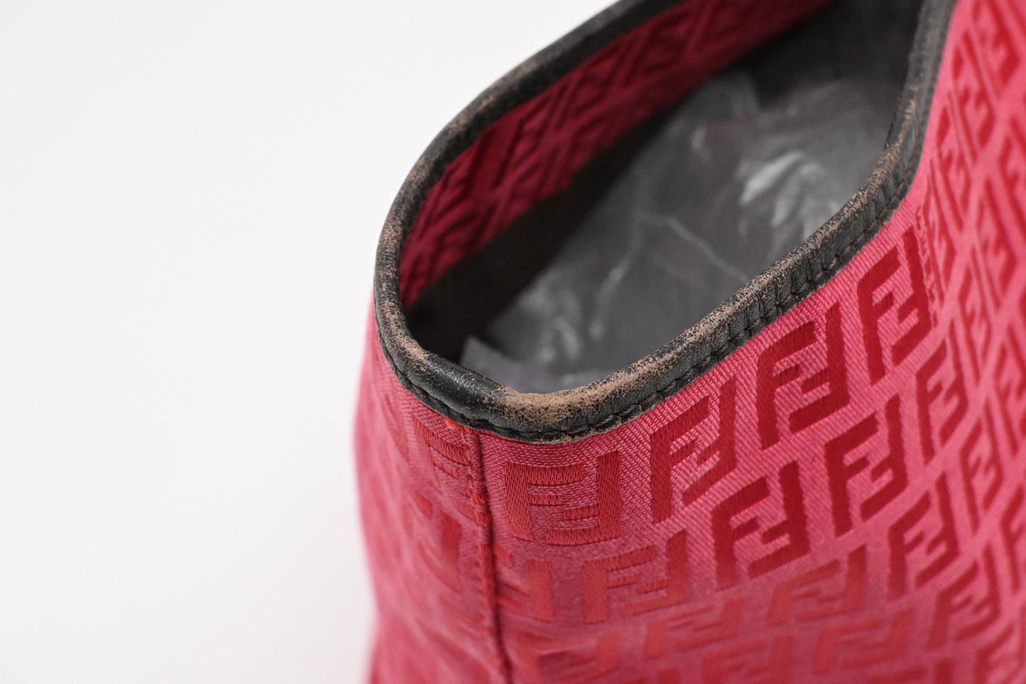 Fendi Tote in Pink Zucchino Canvas