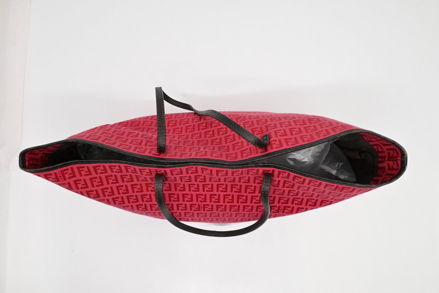 Fendi Tote in Pink Zucchino Canvas