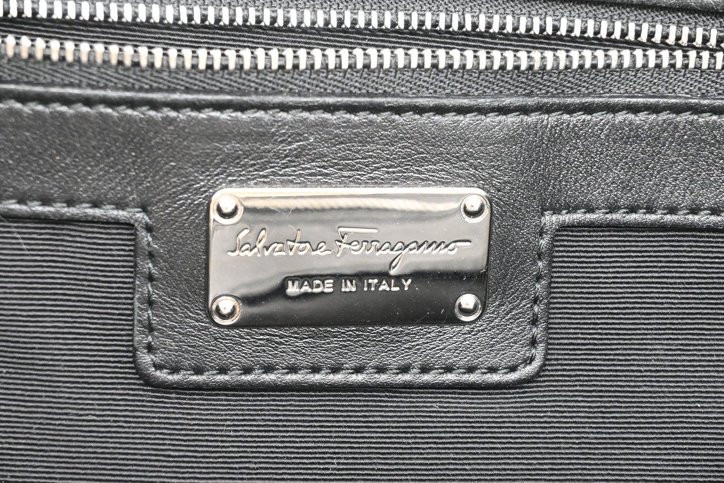 Ferragamo Handbag in Black Leather