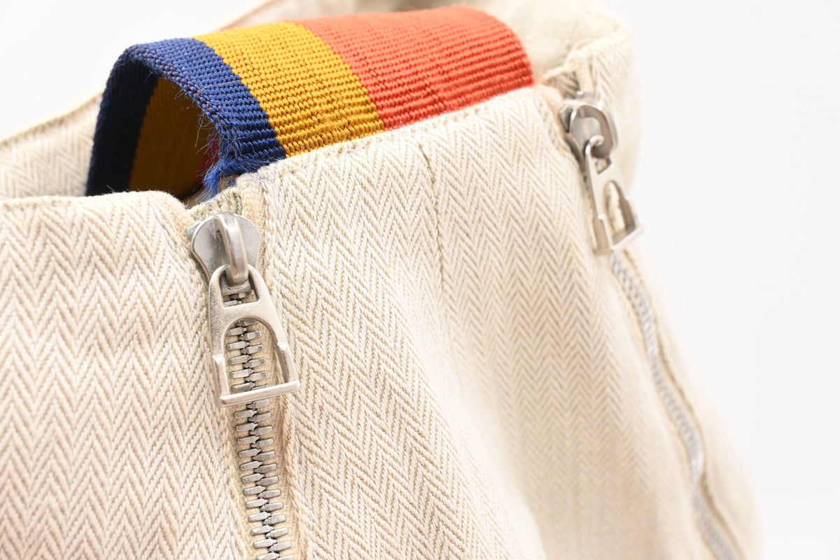 Hermes Cavalier Marine Bag in Beige Canvas