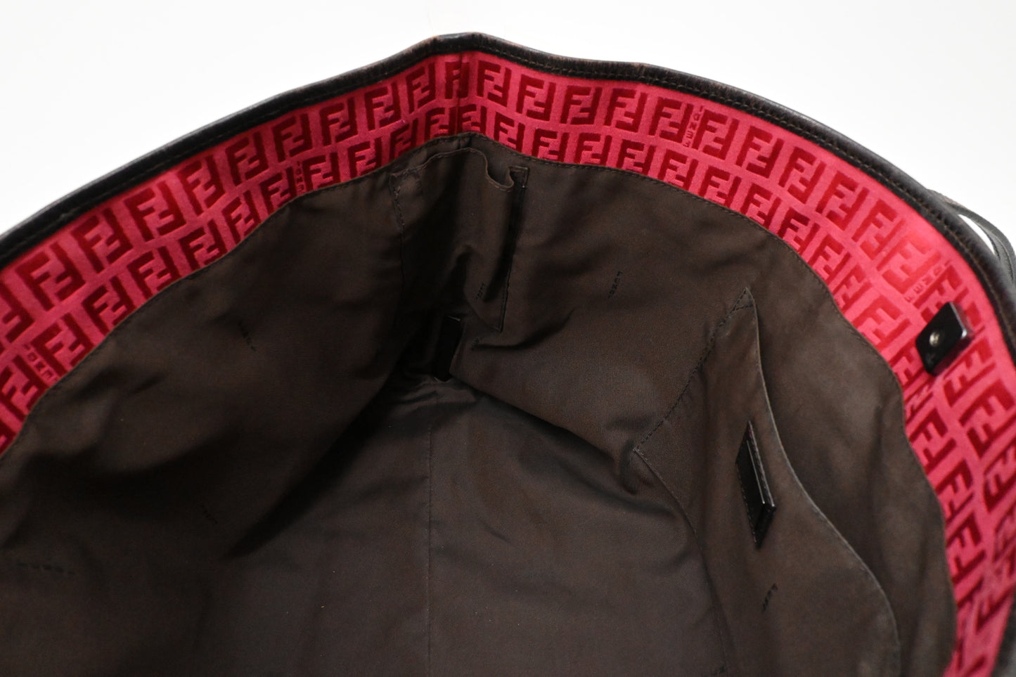 Fendi Tote in Pink Zucchino Canvas