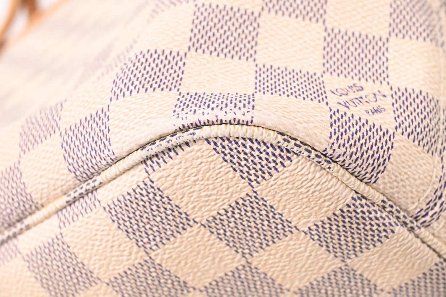 Louis Vuitton Neverfull PM in Damier Azur Canvas