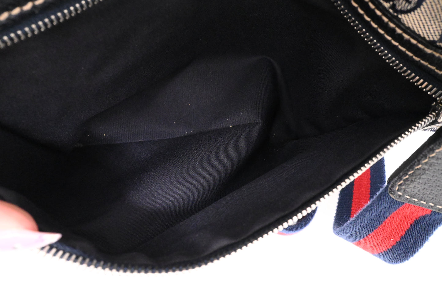 Gucci Crossbody Bag in Navy Blue GG Canvas