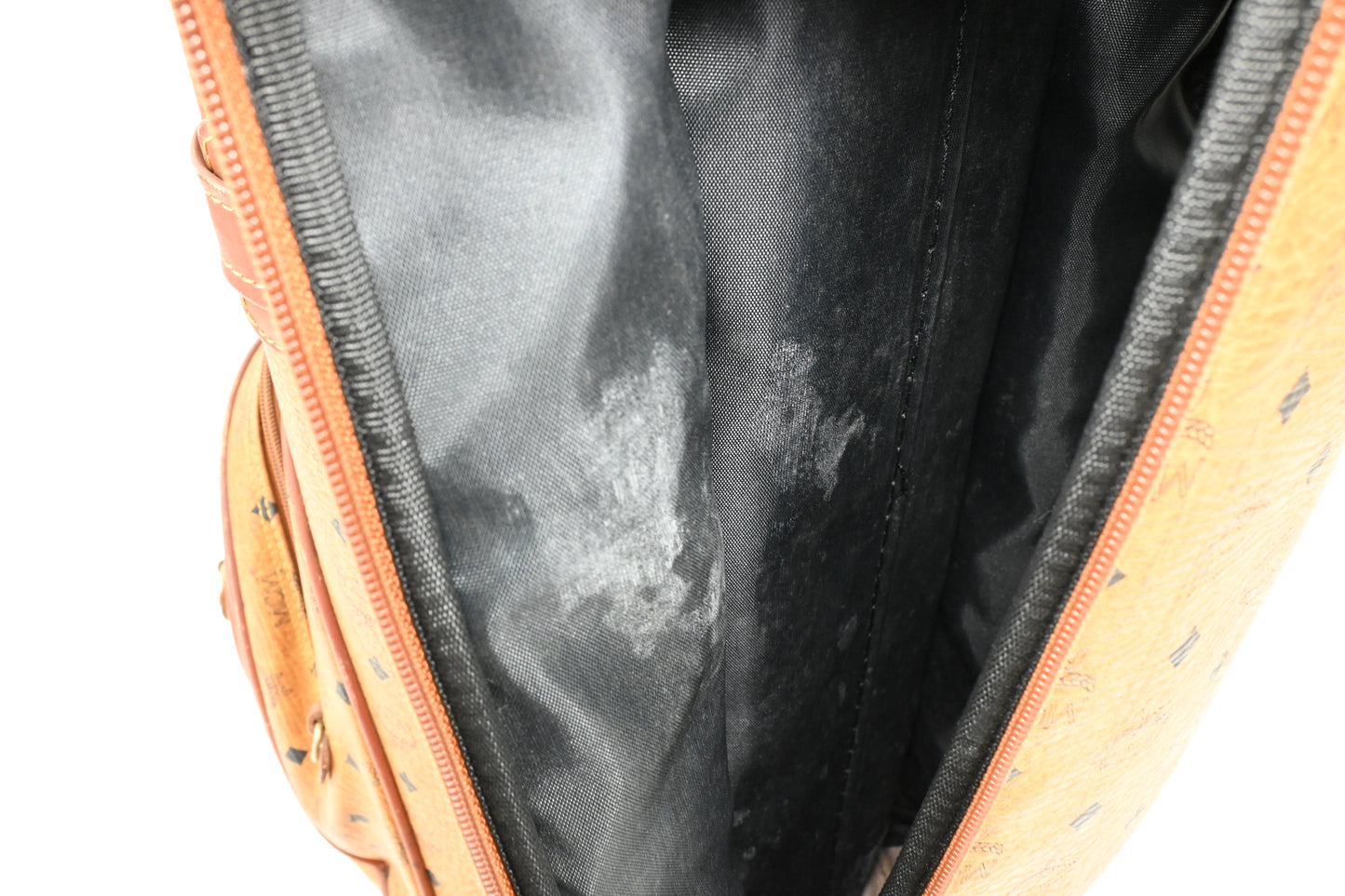 MCM Golf Bag in Cognac Visetos Canvas