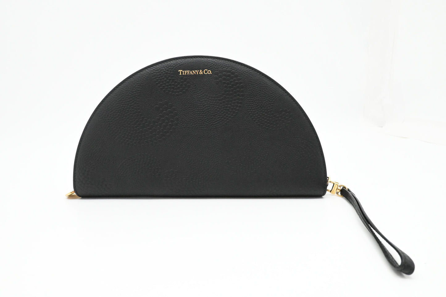 Tiffany & Co. Half Moon Wallet in Black Leather