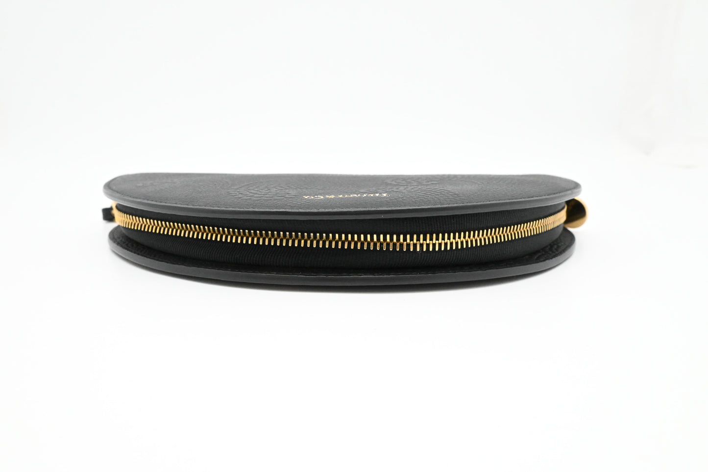 Tiffany & Co. Half Moon Wallet in Black Leather