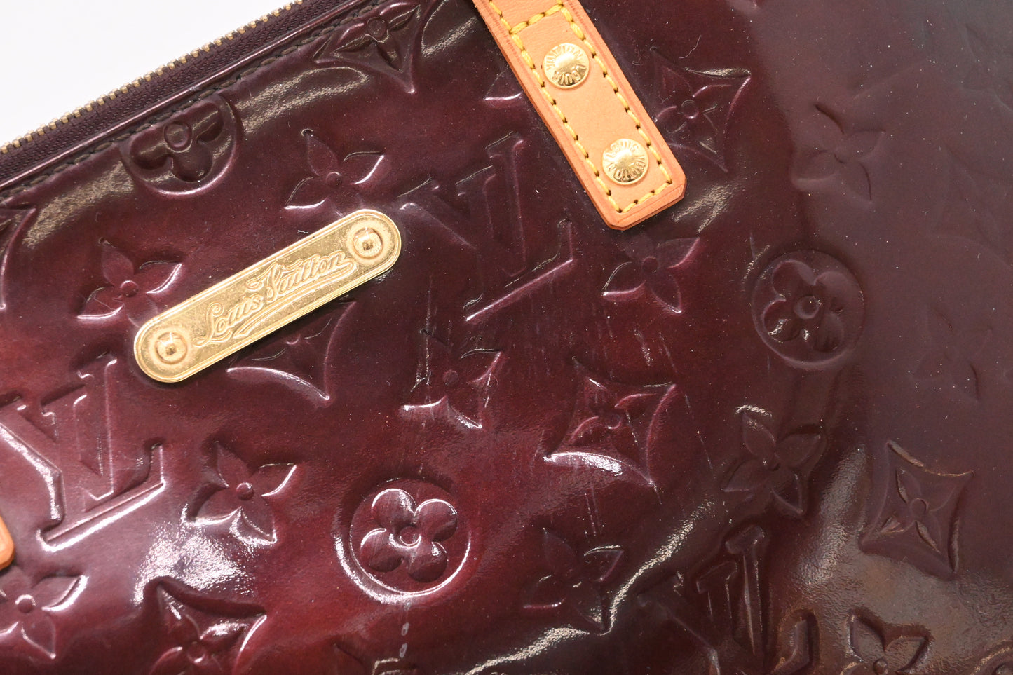 Louis Vuitton Bellevue GM in Amarante Vernis Leather