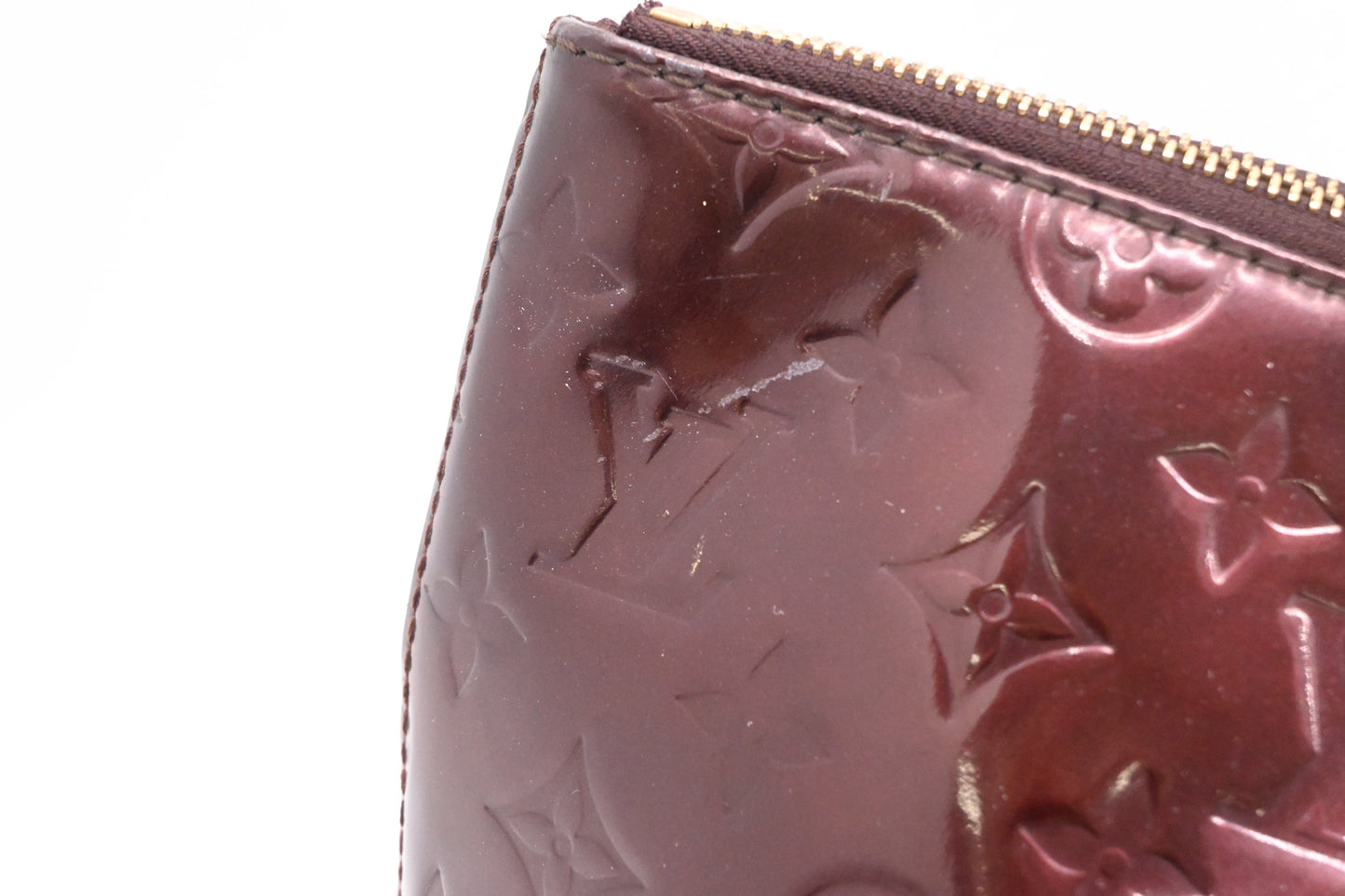 Louis Vuitton Bellevue GM in Amarante Vernis Leather