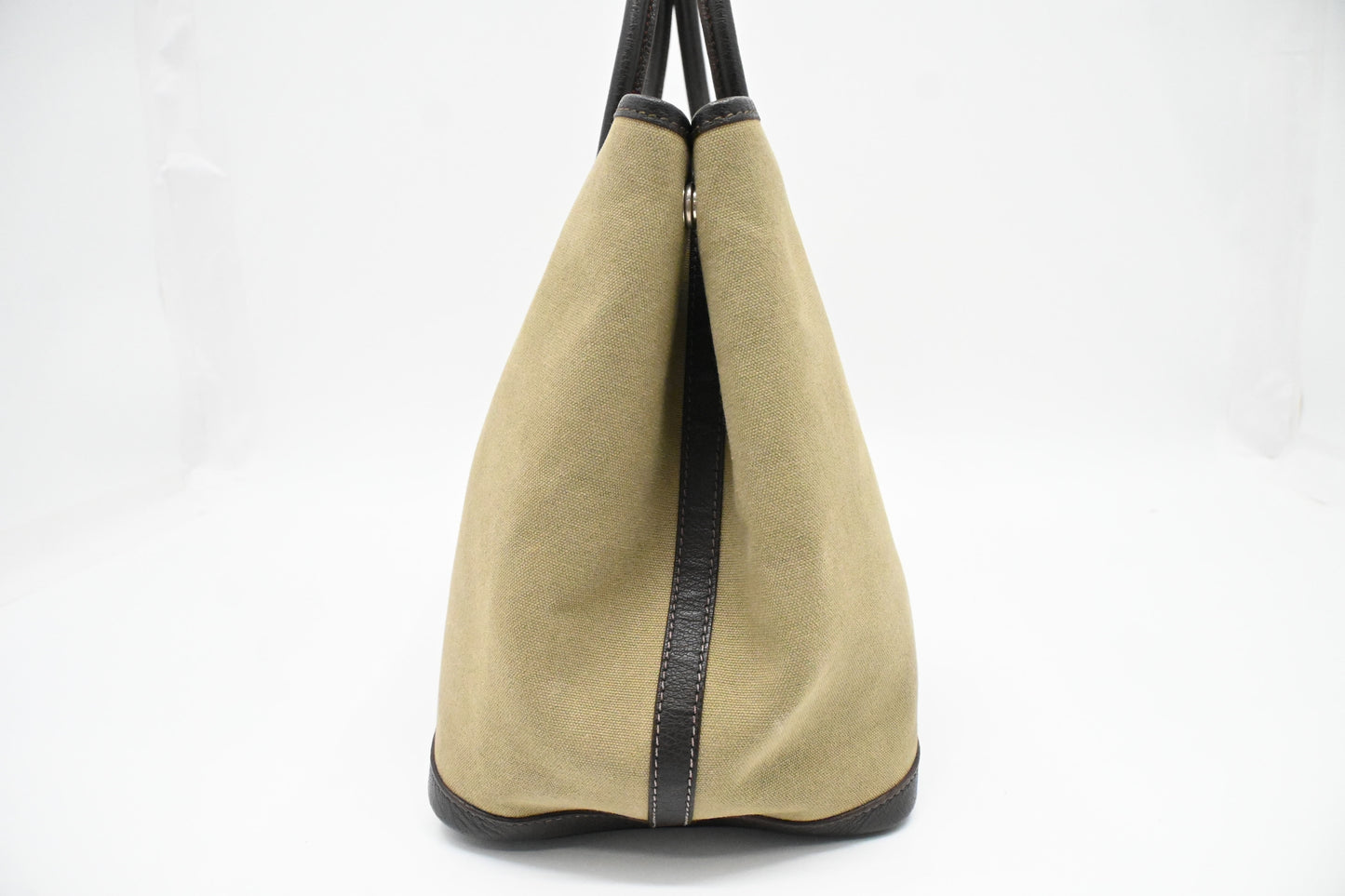 Hermes Garden Party 36 in Green Canvas