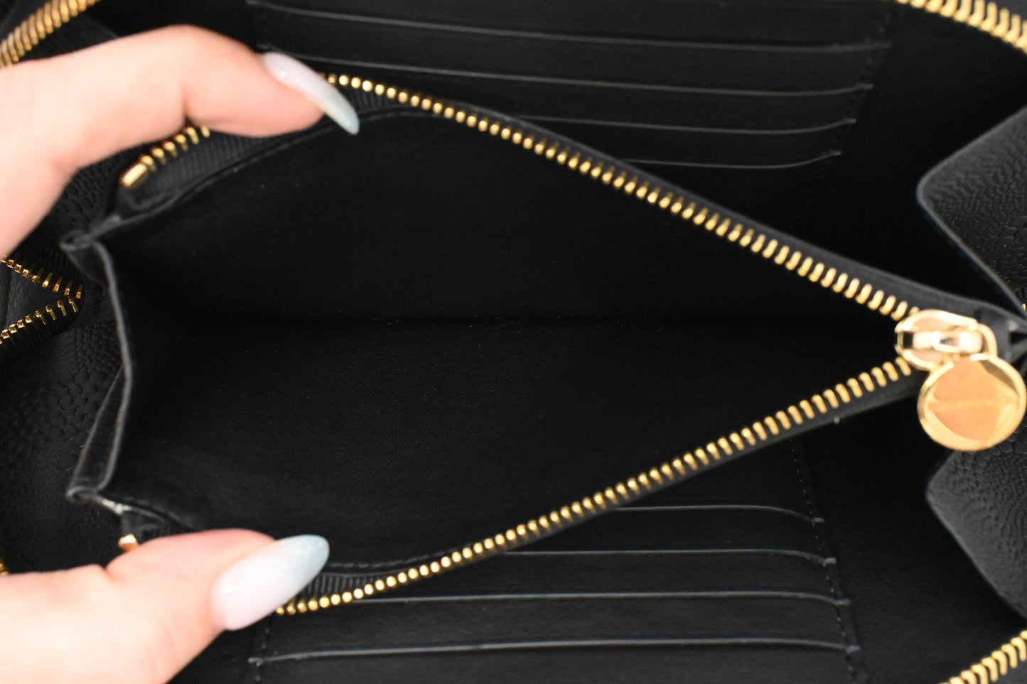 Tiffany & Co. Half Moon Wallet in Black Leather