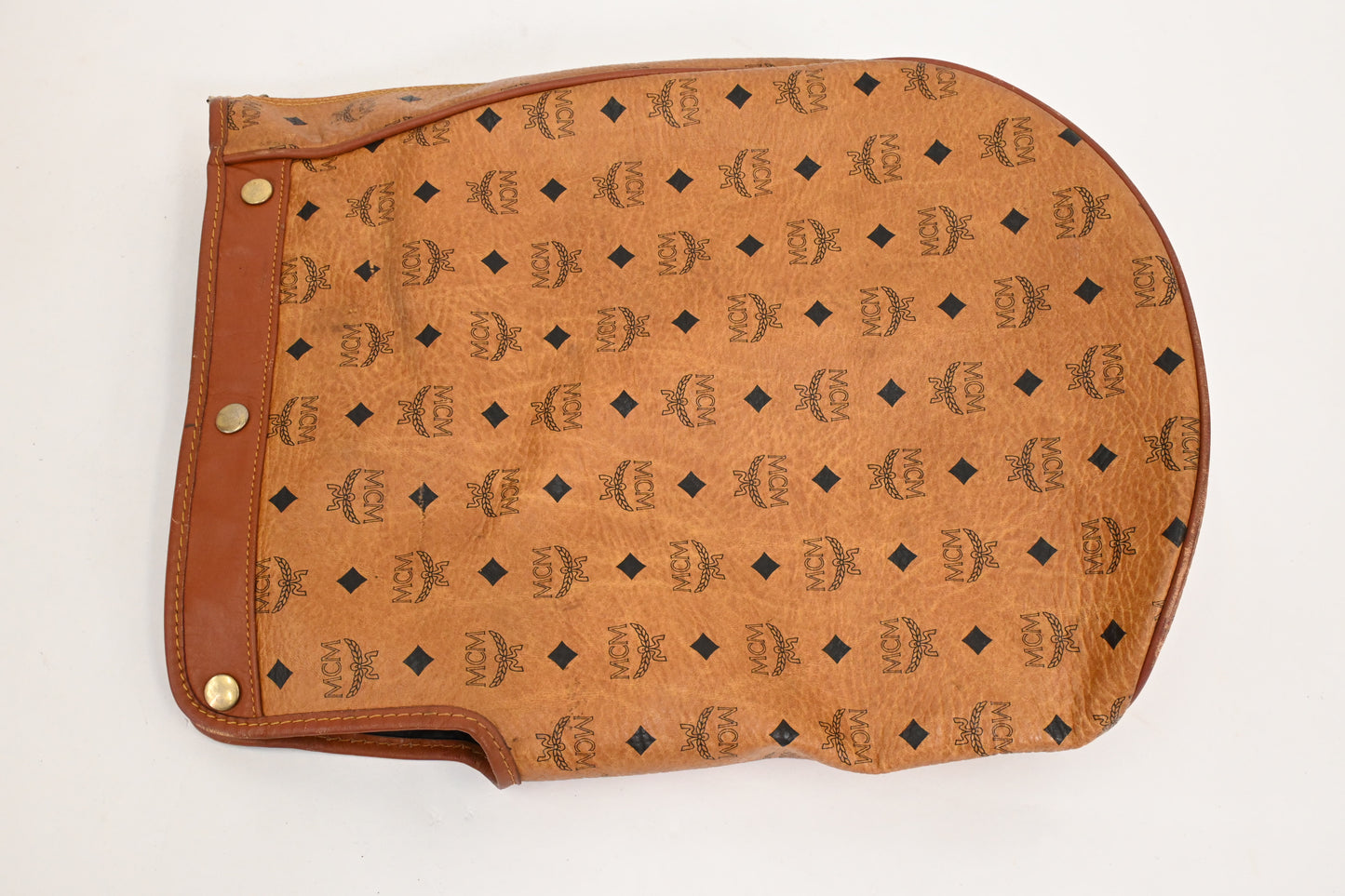 MCM Golf Bag in Cognac Visetos Canvas