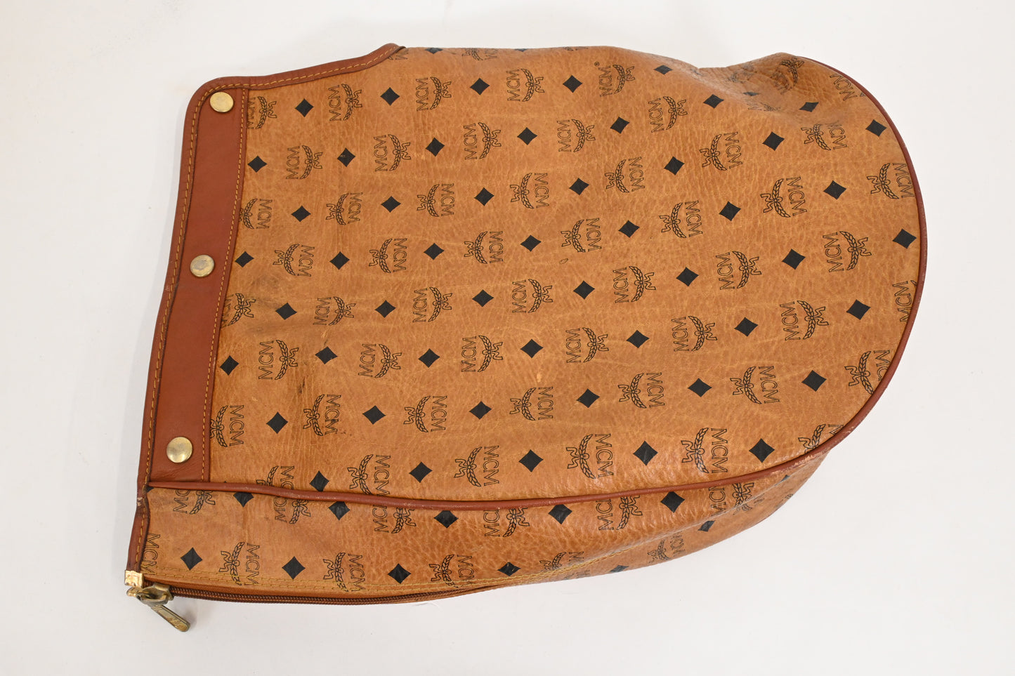 MCM Golf Bag in Cognac Visetos Canvas