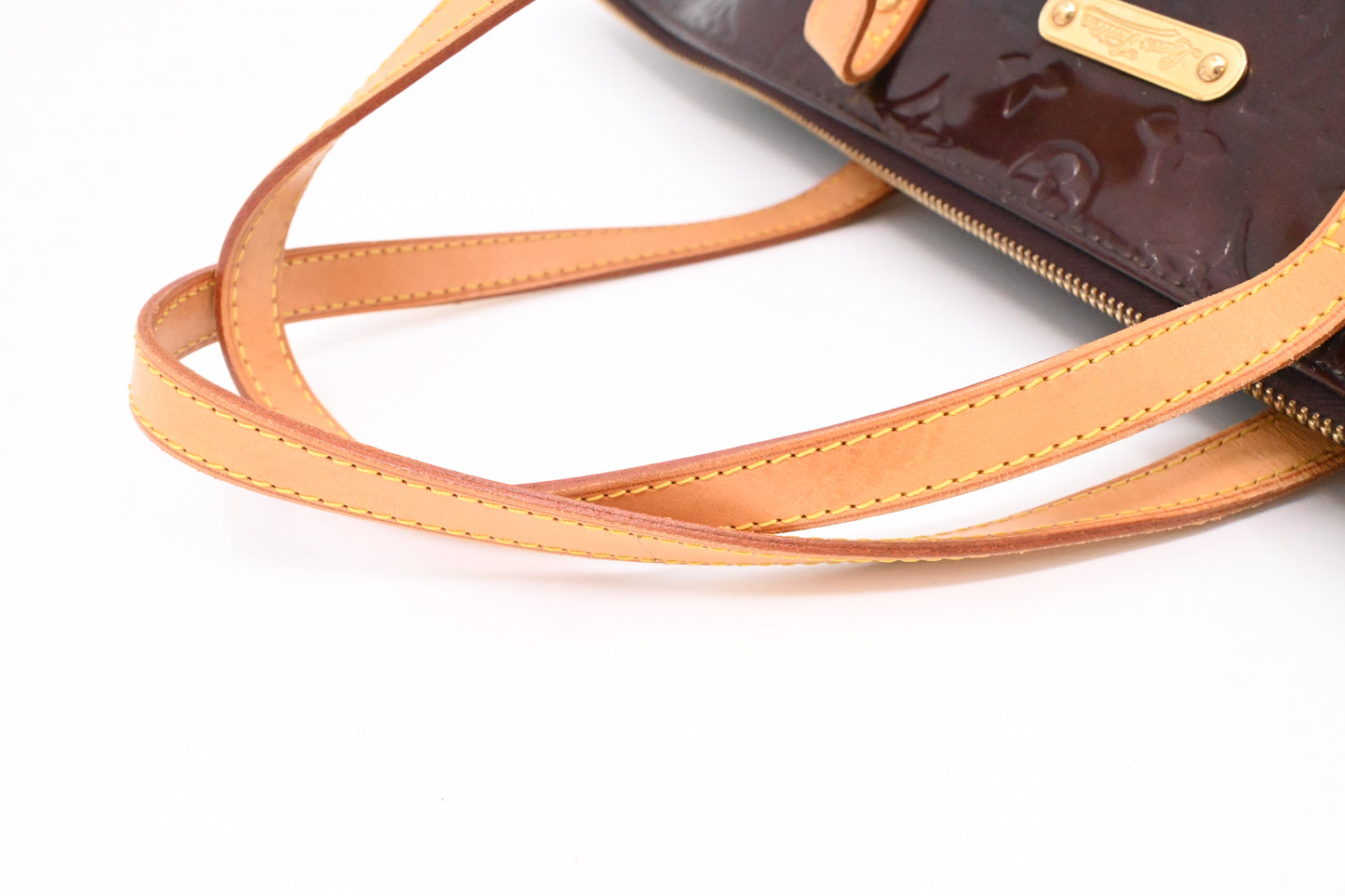 Louis Vuitton Bellevue GM in Amarante Vernis Leather