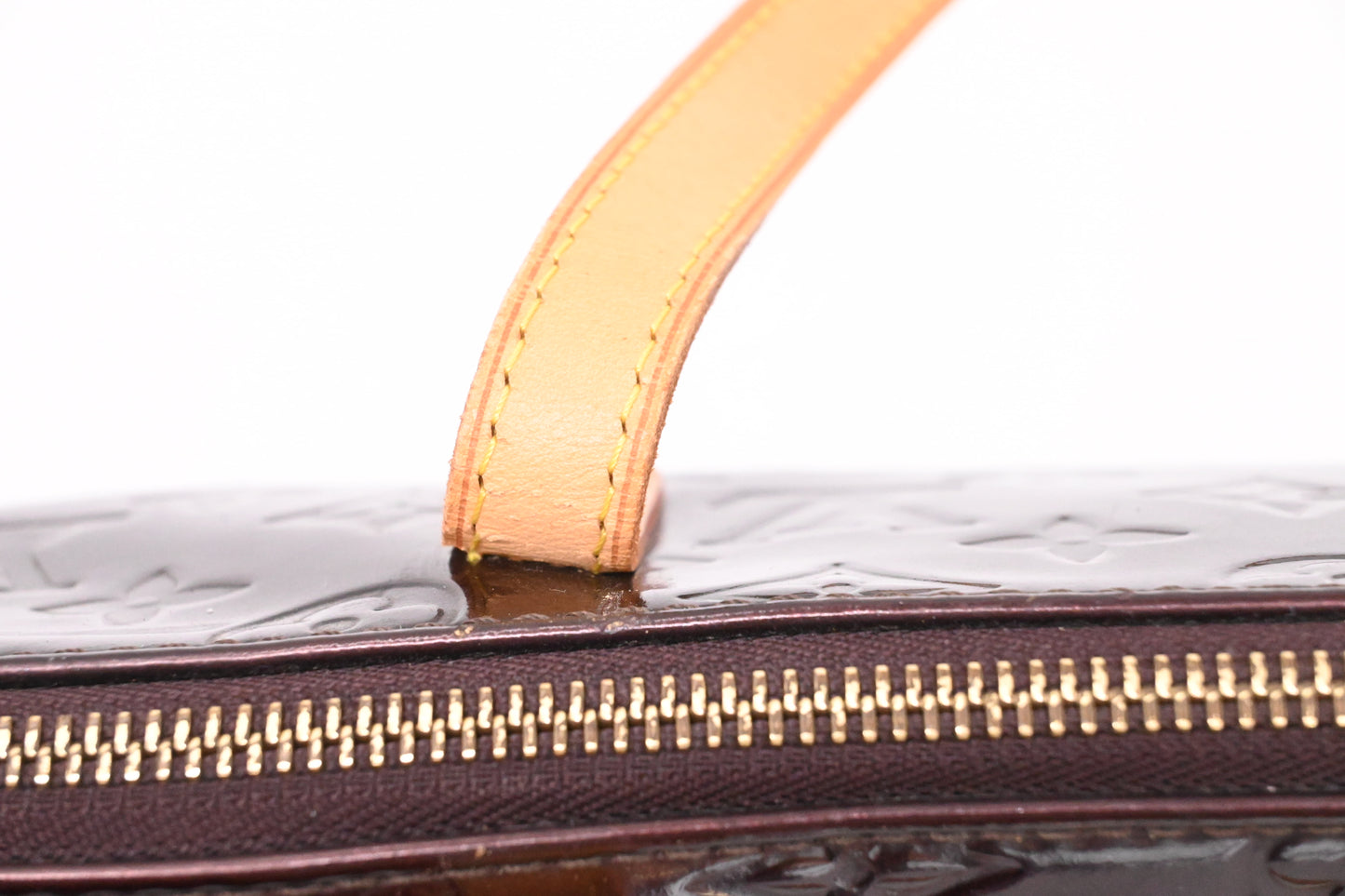 Louis Vuitton Bellevue GM in Amarante Vernis Leather