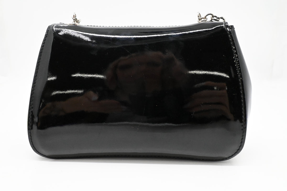 Ferragamo Crossbody Bag in Black Patent Leather