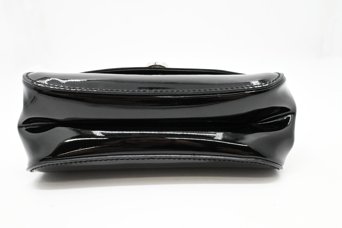 Ferragamo Crossbody Bag in Black Patent Leather