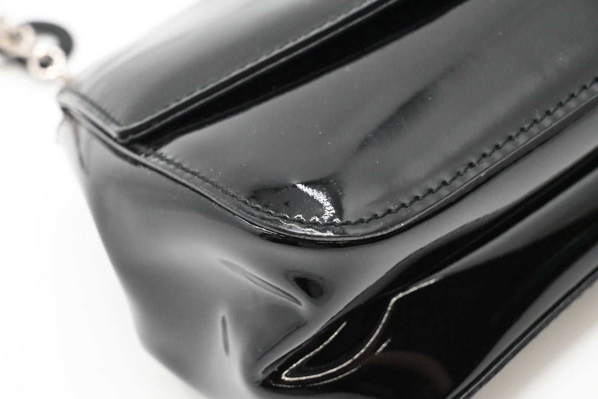Ferragamo Crossbody Bag in Black Patent Leather