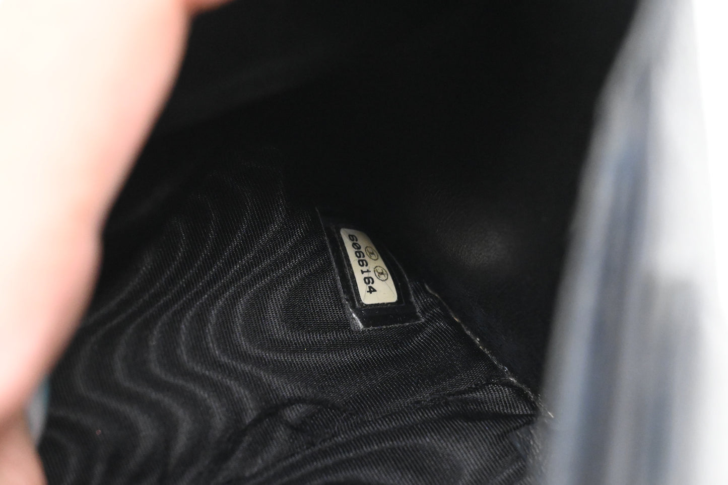 Chanel Compact Wallet in Black Caviar Leather