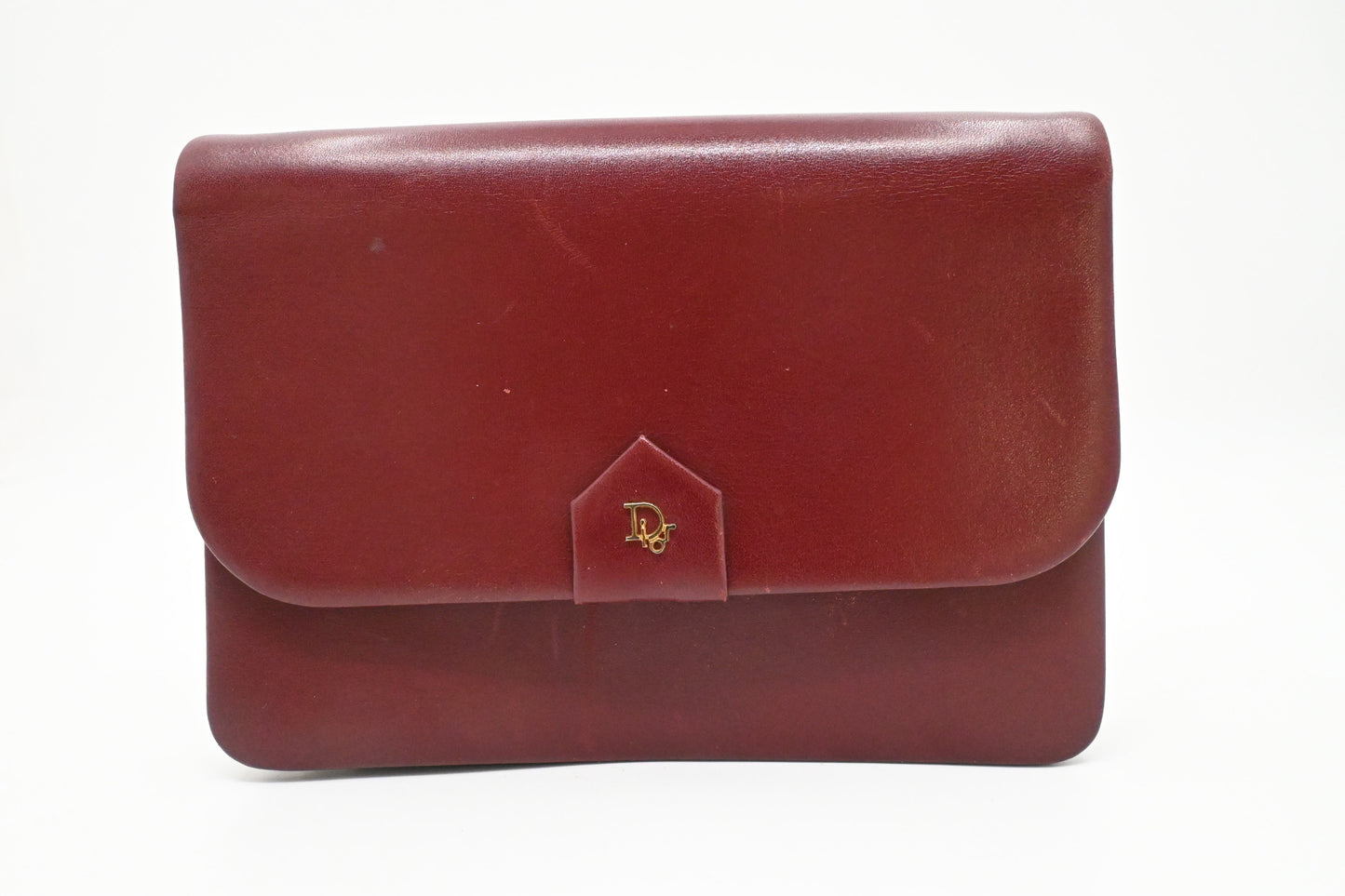 Dior Chain Bag in Burgundy Leather