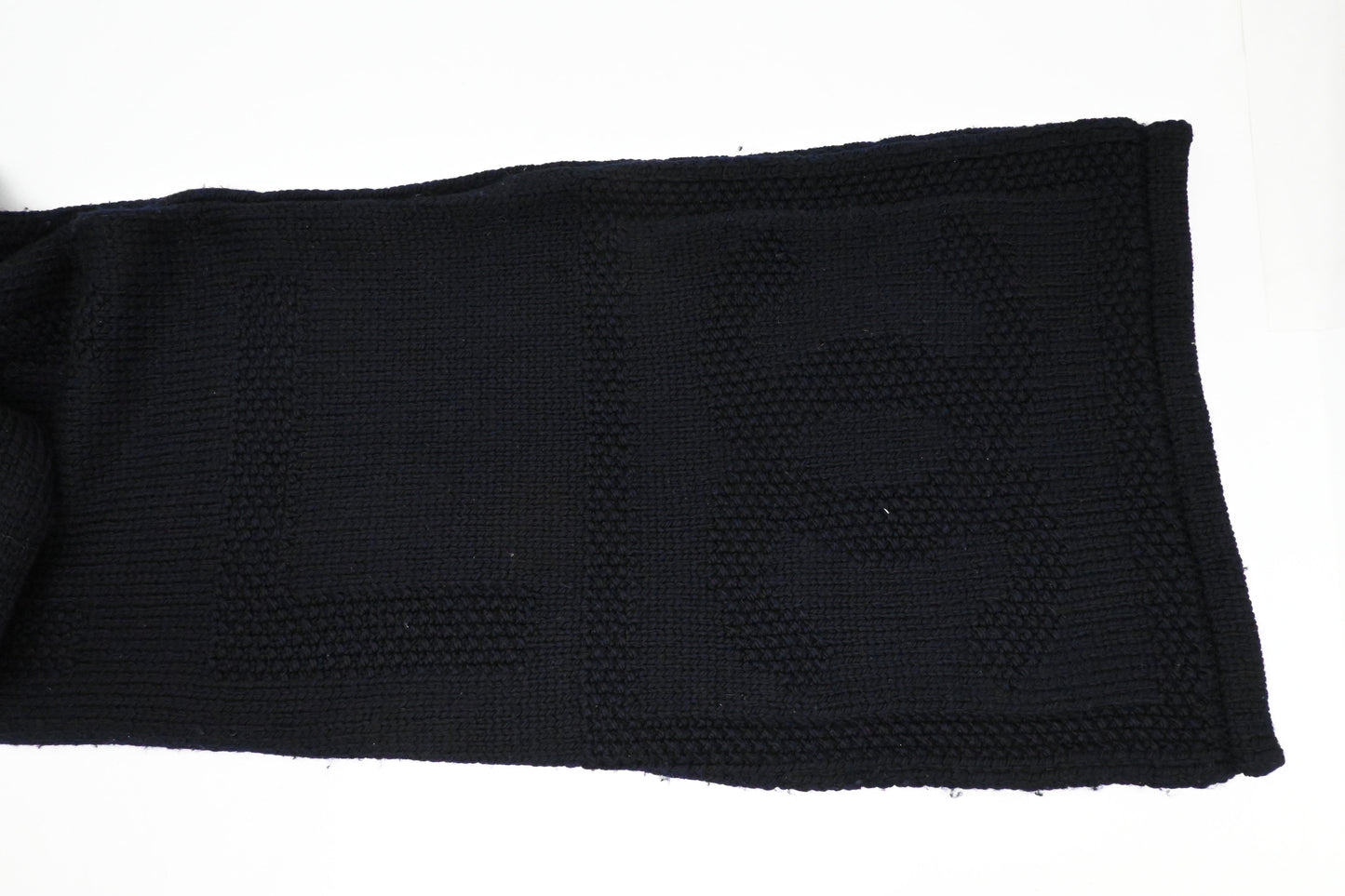 Chanel Scarf in Navy Blue Wool