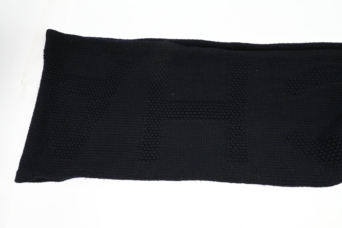 Chanel Scarf in Navy Blue Wool