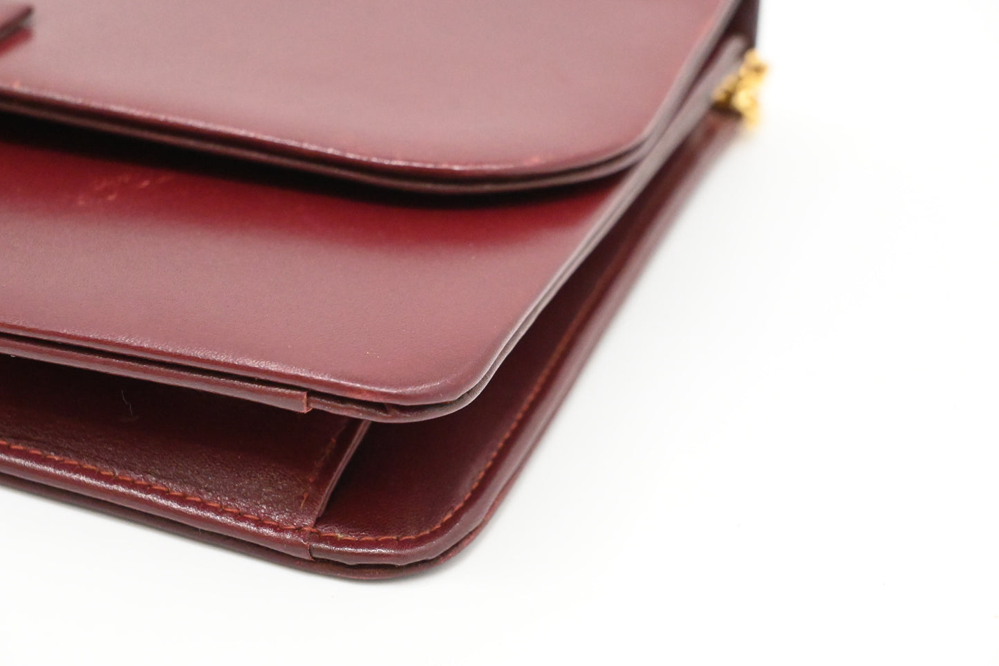 Dior Chain Bag in Burgundy Leather