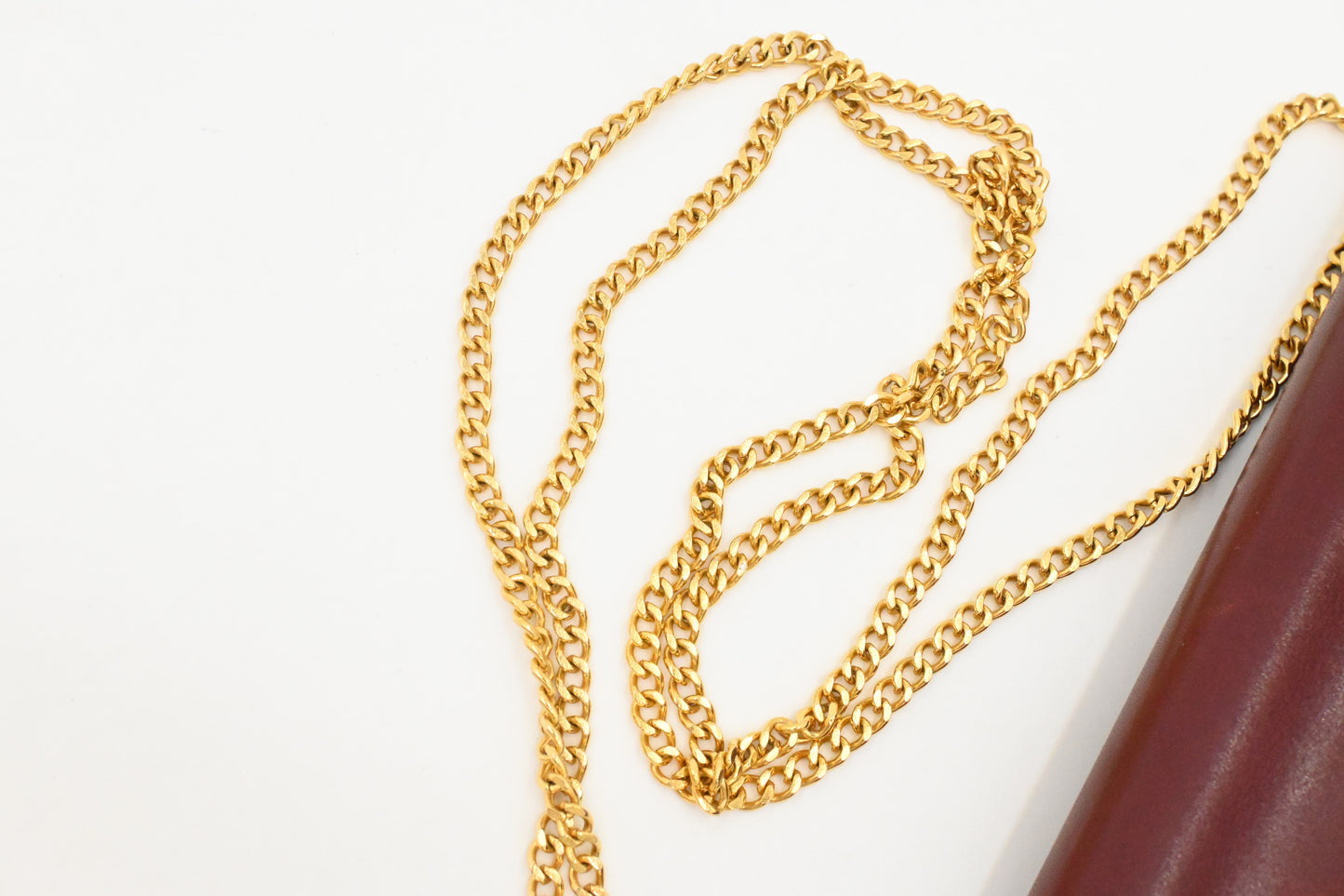 Dior Chain Bag in Burgundy Leather