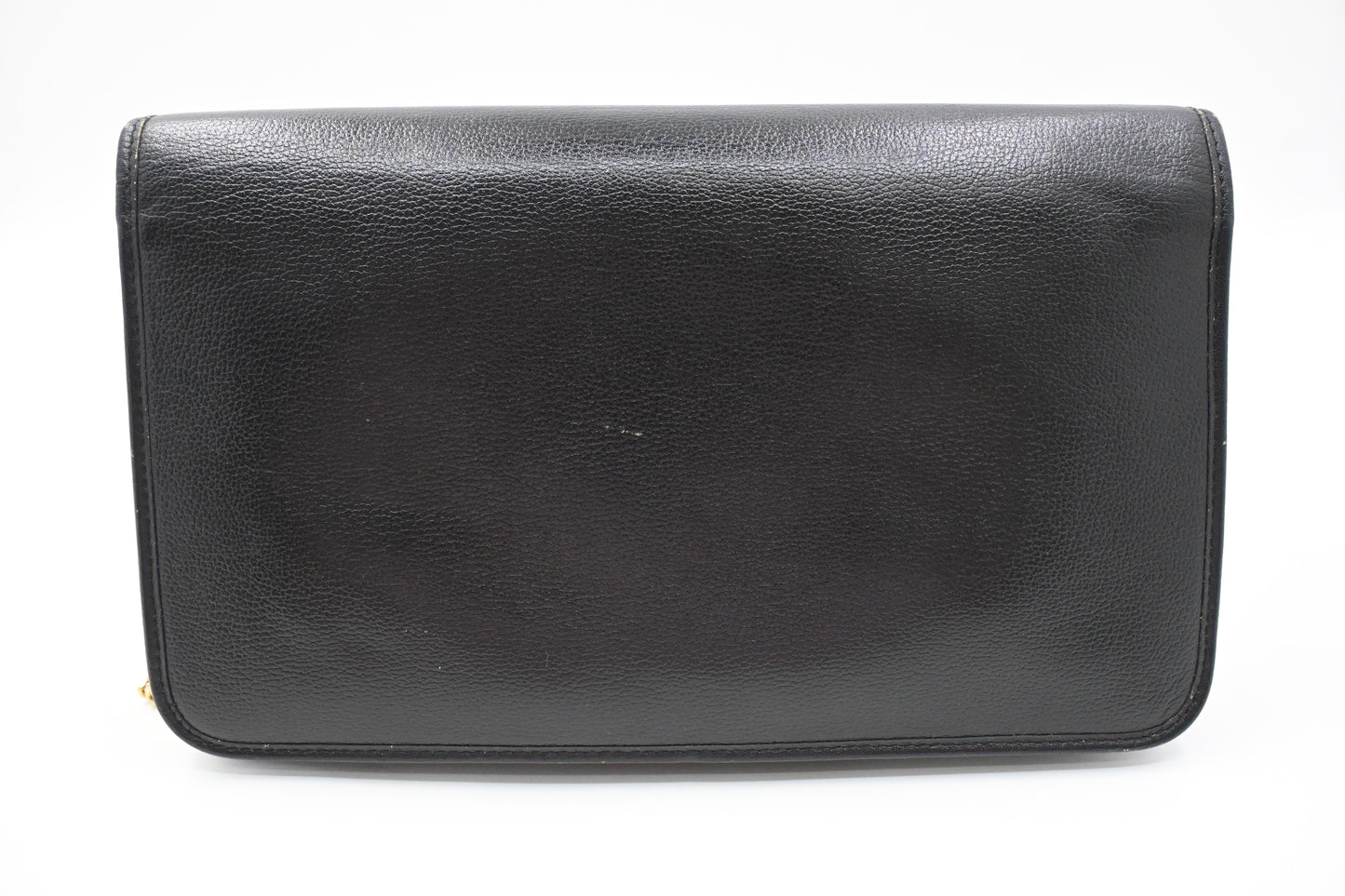 Dior Chain Shoulder Bag in Black Leather