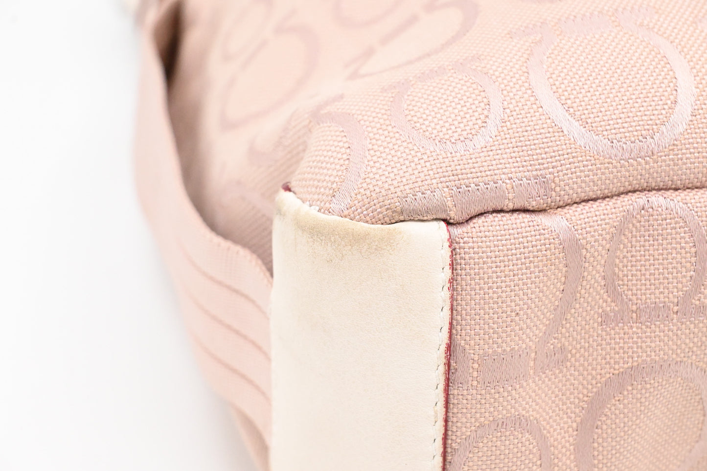 Ferragamo Shoulder Bag in Pink Gancini Canvas
