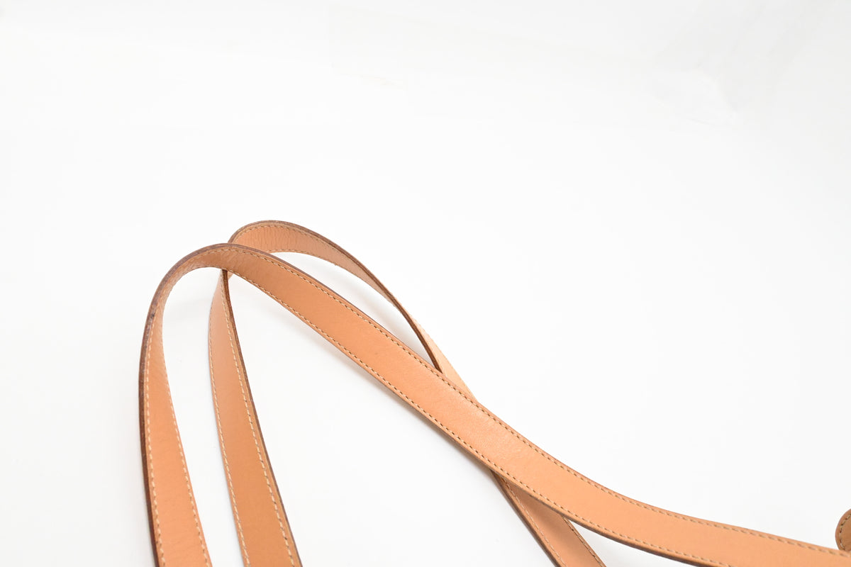 Celine Round Handbag in Brown Macadam Canvas