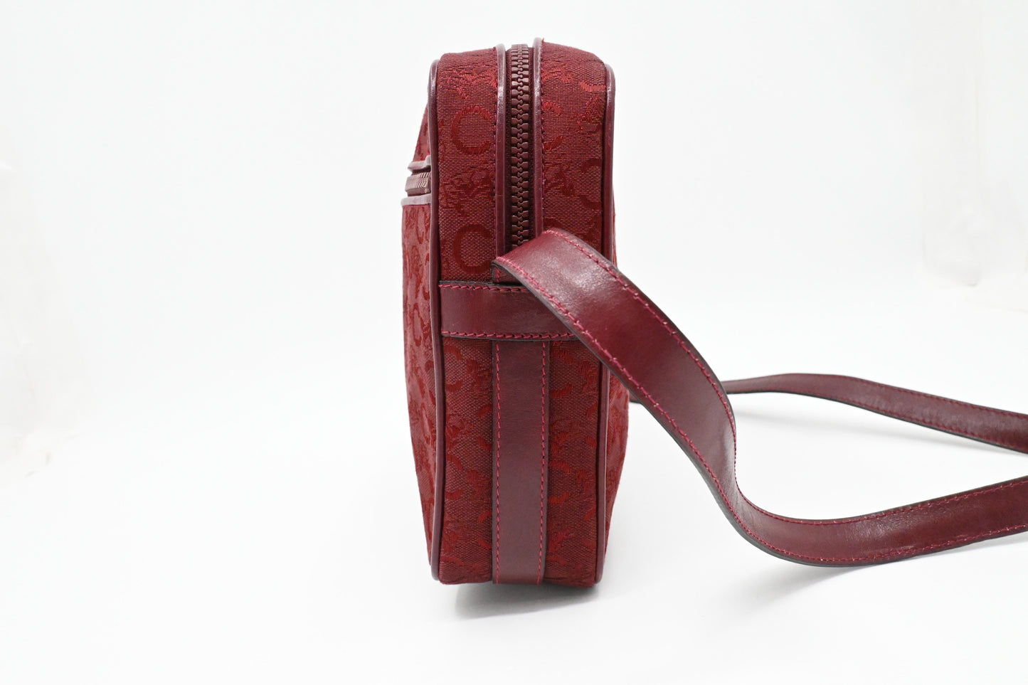 Celine Shoulder Bag in Red Canvas