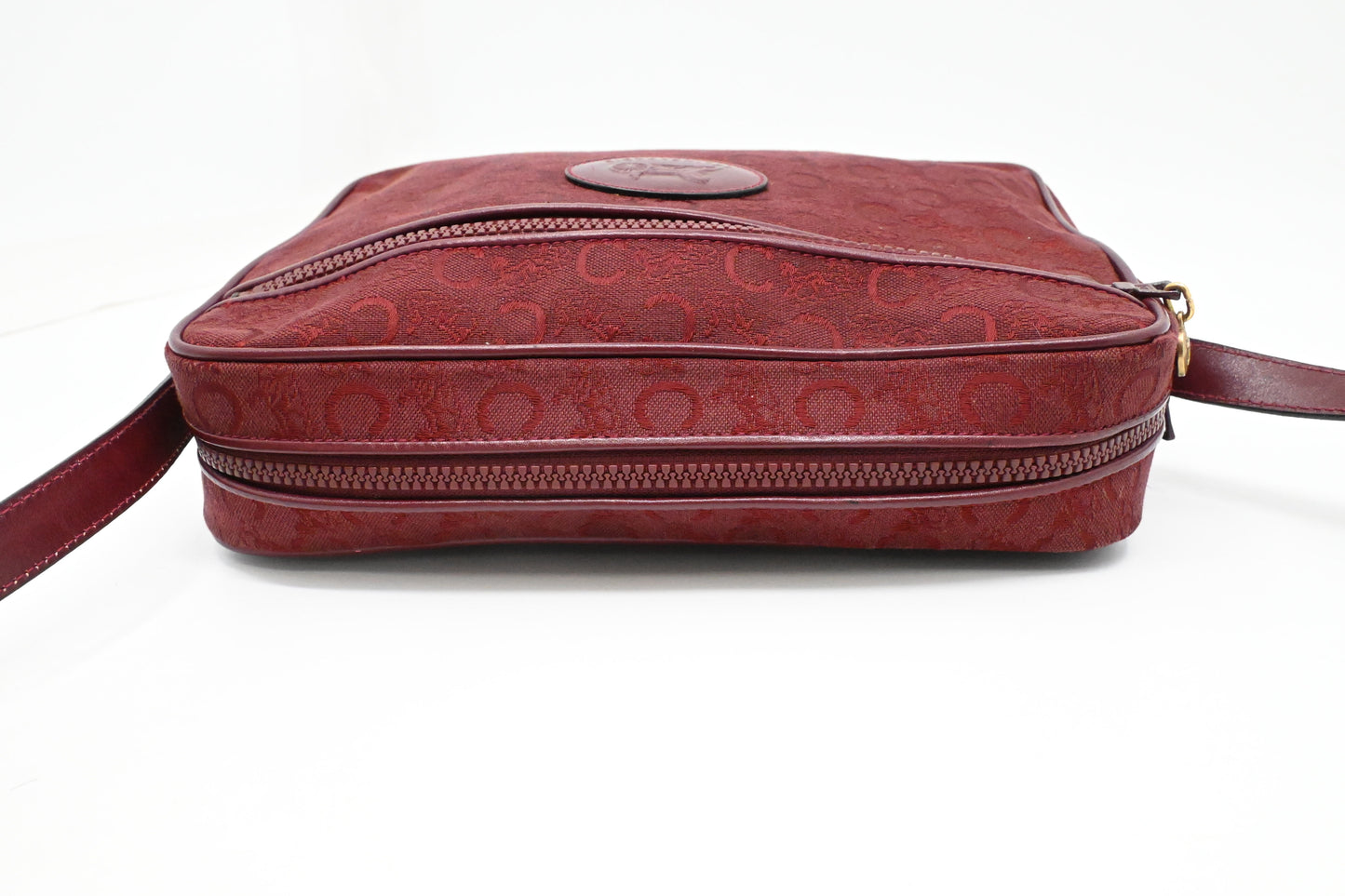 Celine Shoulder Bag in Red Canvas