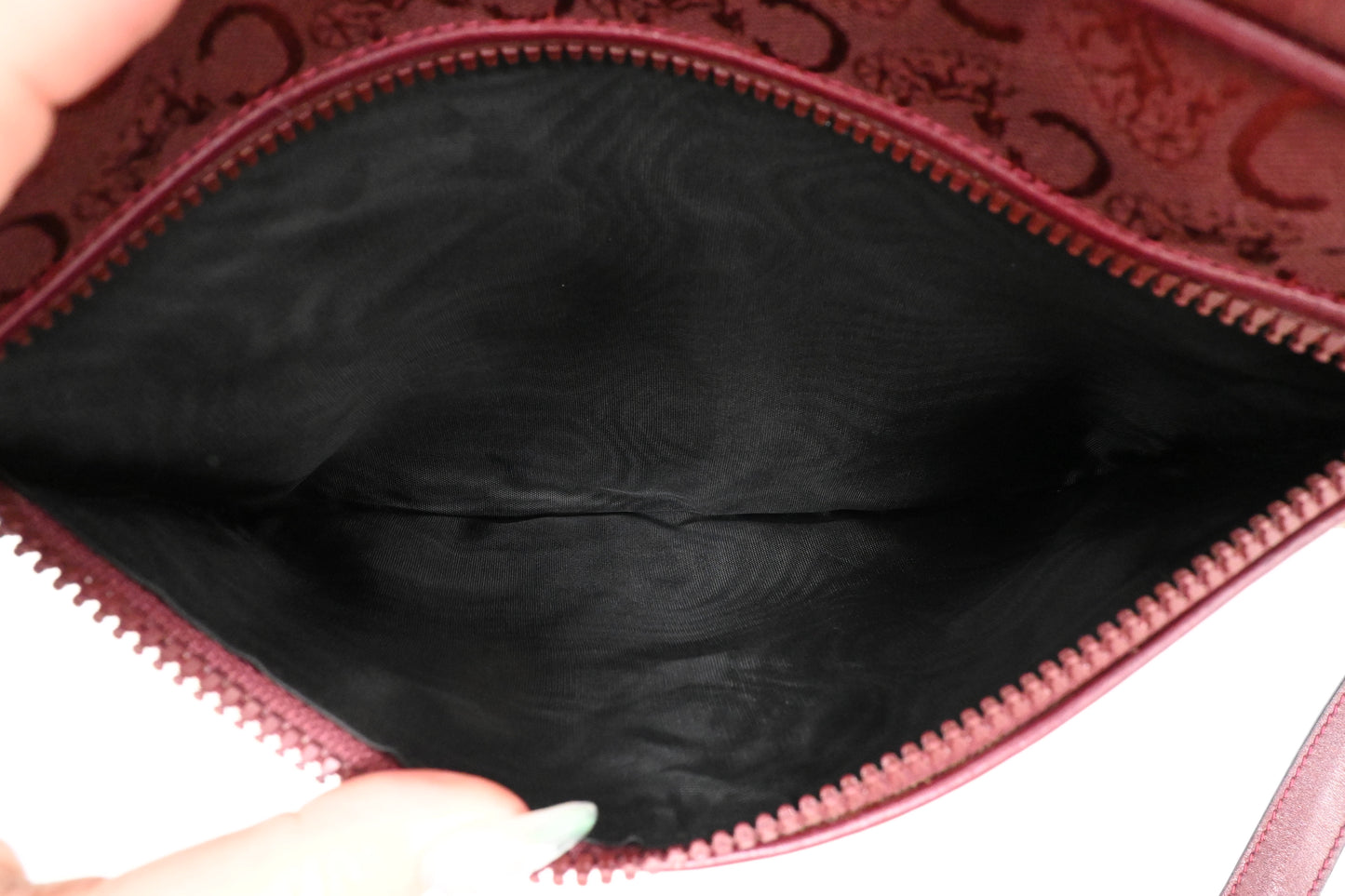 Celine Shoulder Bag in Red Canvas