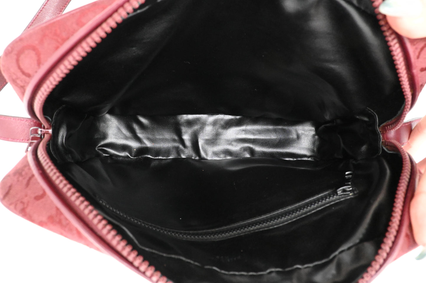 Celine Shoulder Bag in Red Canvas
